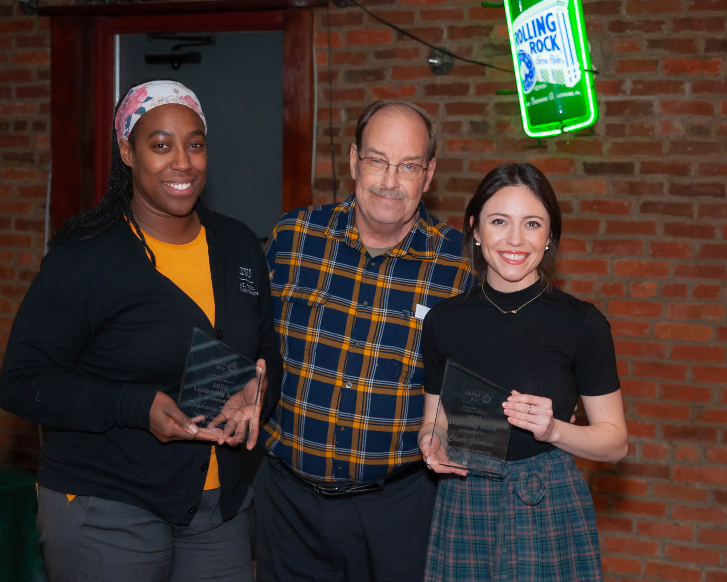 2022 Campaign Chairs (l-r) Stephanie McGrew, Executive Director Bill Castles and Chade Shorten