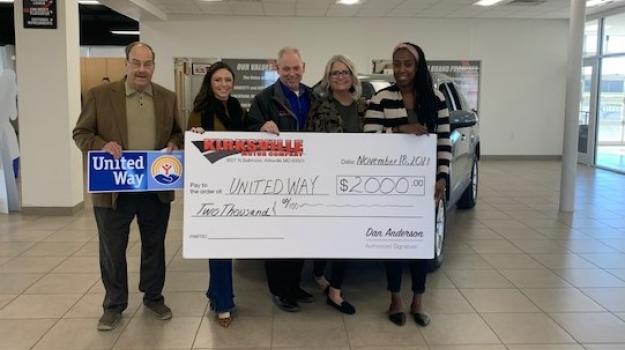 Kirksville Motors Donations $2,000 to 2022 United Way Campaign